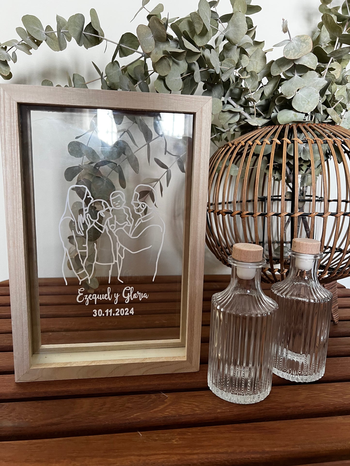 Ritual de arena siluetas