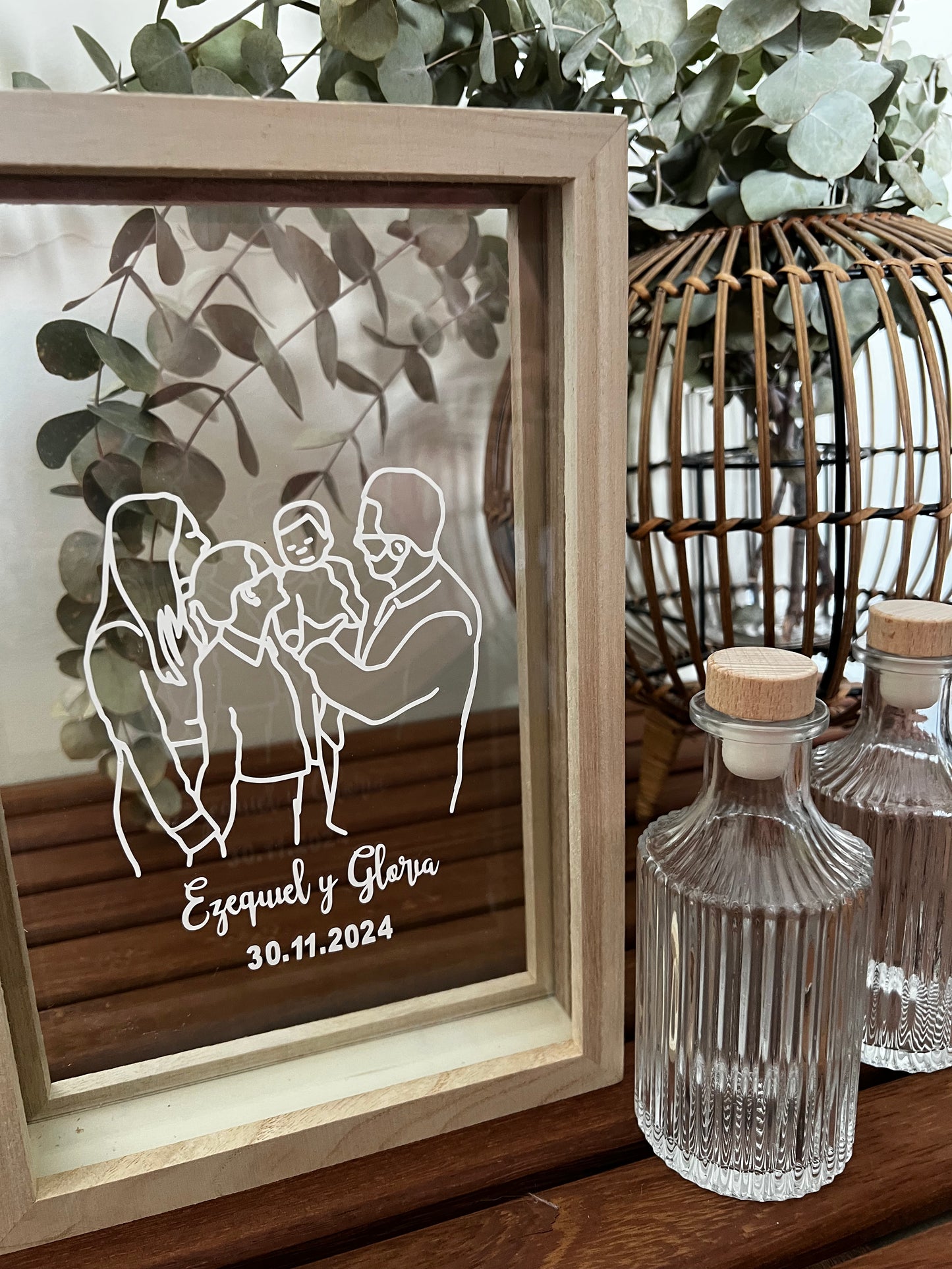 Ritual de arena siluetas