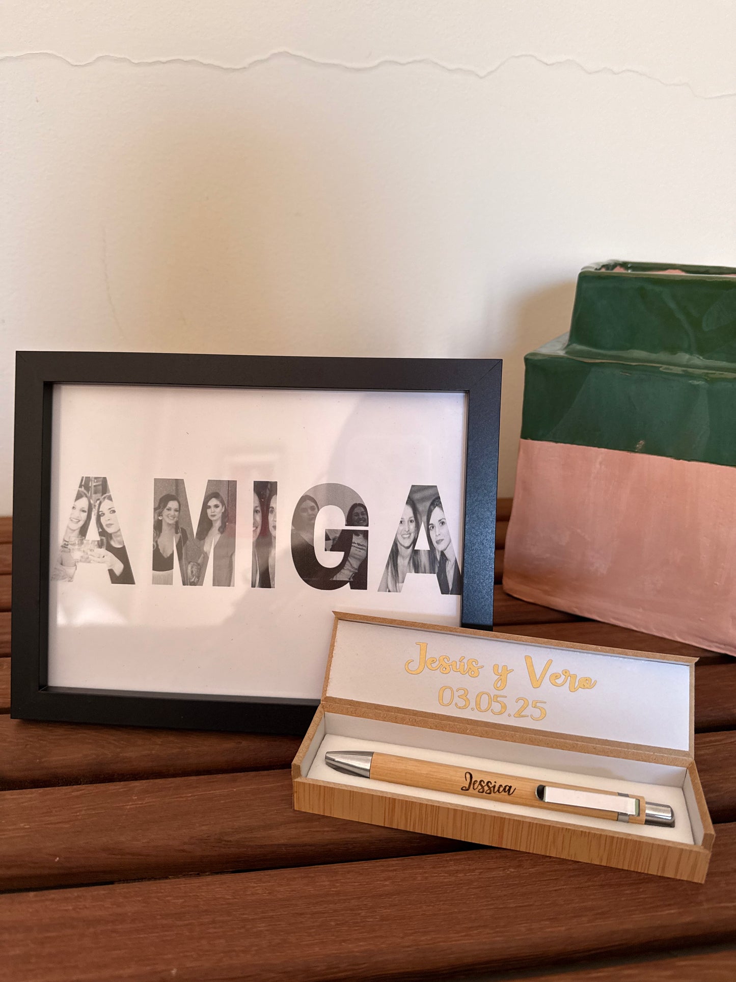 Pack cuadro y boligrafo