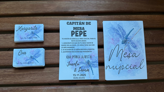 Pack meseros, capitán de mesa y nombres