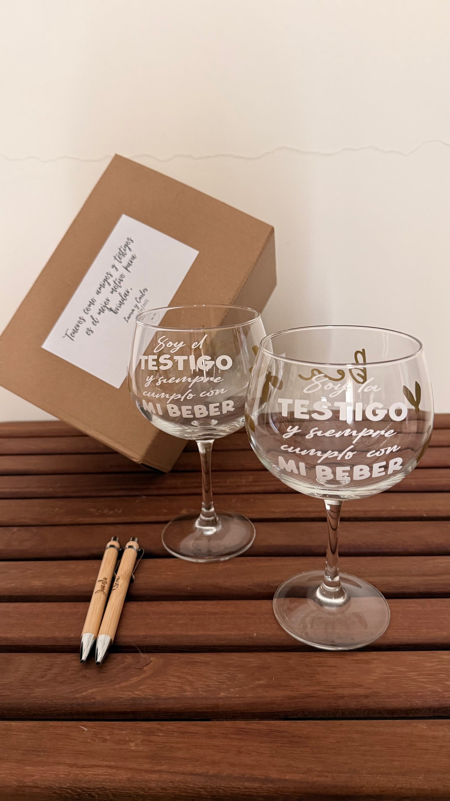 Pack copa y boligrafo