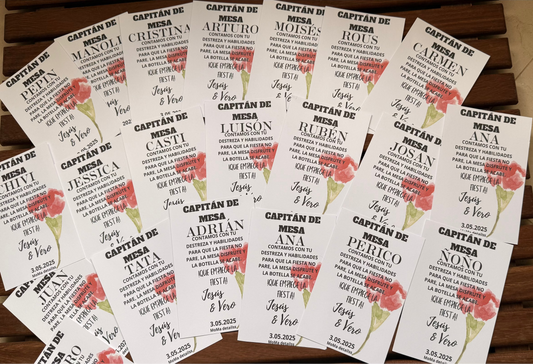 Capitán de mesa rectagulares