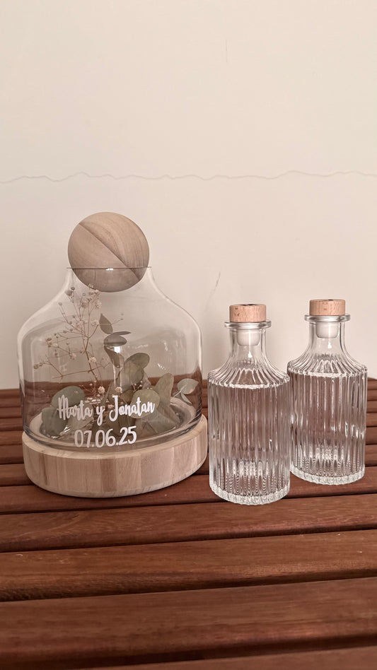 Ritual de arena jarrón