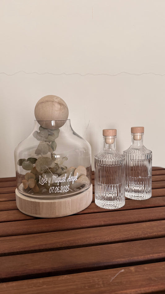 Ritual de arena jarrón