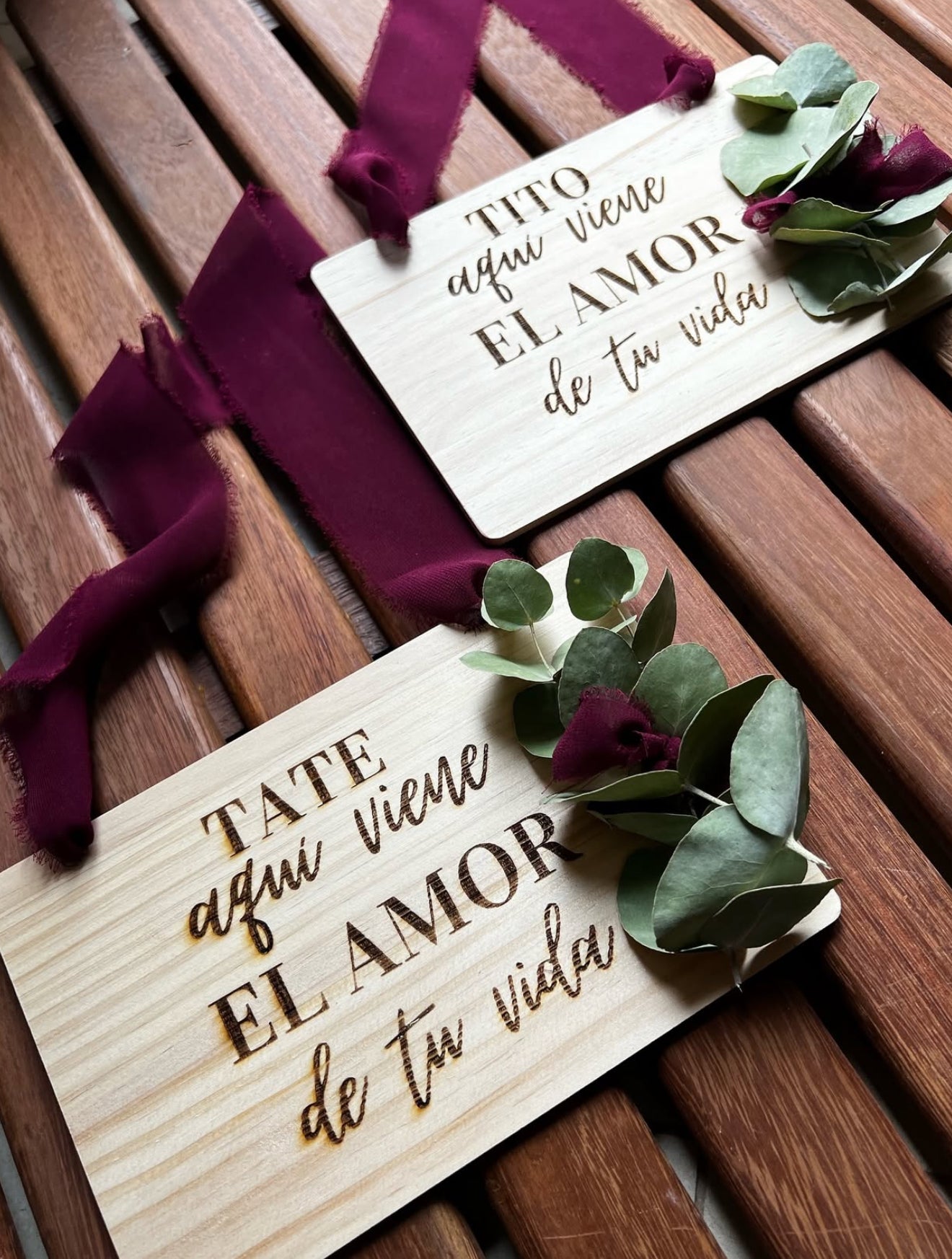 Cartel llega la novia