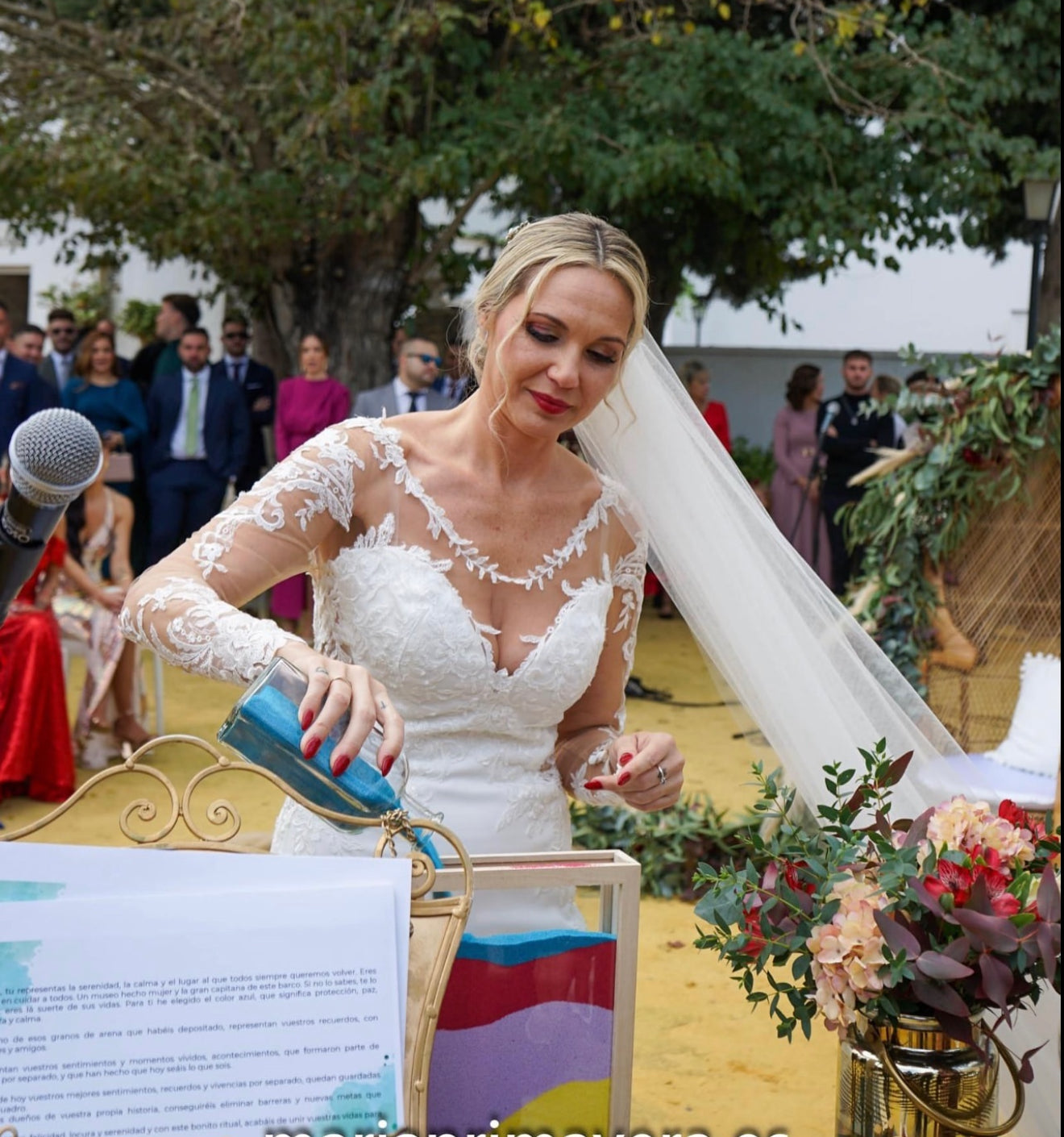 Ritual de arena siluetas