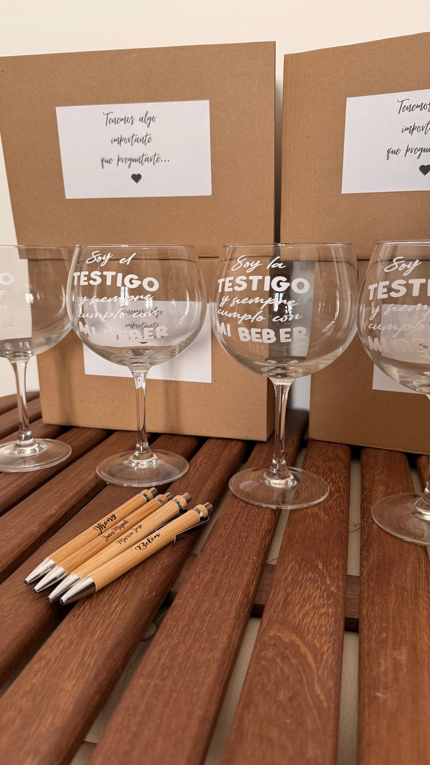 Pack copa y boligrafo