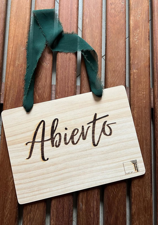 Cartel abierto/cerrado